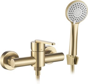 Rea Ontario, sprchová batéria s ručnou sprchovou súpravou, zlatá matná, REA-B5501