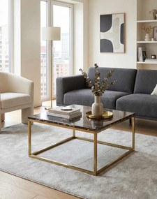 Stolička24.sk - Konferenčný stolík Prado dark/gold