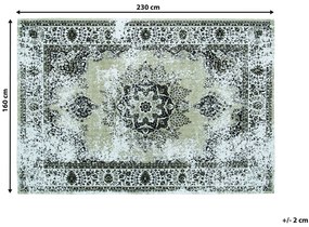 Bavlnený koberec 160 x 230 cm béžová/sivá ALMUS Beliani