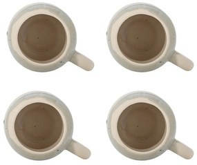 Modré/krémové hrnčeky v súprave 4 ks z kameniny 400 ml Luna – Bloomingville