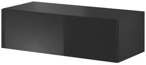 Televízny stolík Cama VIGO SLANT 100 čierna/čierny lesk