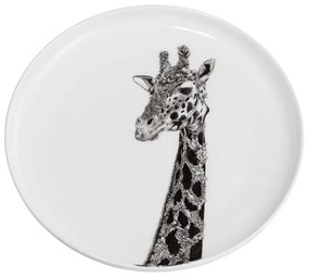 Biely porcelánový tanier Maxwell & Williams Marini Ferlazzo Giraffe, ø 20 cm