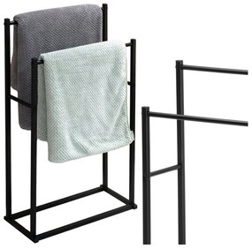 Vešiak na uteráky s 2 ramenami TORMES čierny