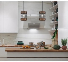 Westinghouse 61179 - Luster na lanku LANGSTON 1xE27/60W/230V barnwood