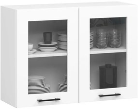 Kuchynská linka OLIWIA 1.8 m s vitrínou biela