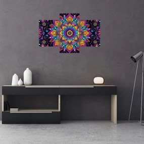 Obraz - Kaleidoskopická mandala (90x60 cm)