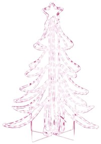 vidaXL LED silueta vianočného stromčeka, teplá biela 87x87x93 cm