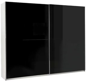 Skriňa Lux 1 čierna/biela 244 cm