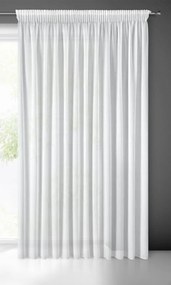 ZÁCLONA MARGO NA PÁSKE 300X270 CM BIELA