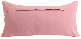 Ružový zamatový podlhovastý vankúš Skali - 60 * 30 cm