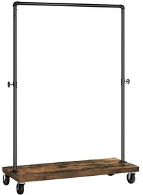 Stojan na oblečenie s vysokou nosnosťou do 90 kg, čierny