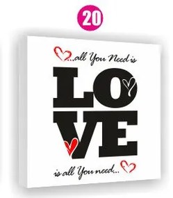 Moderný obraz na plátne 30x40 cm CITÁTY - ALL YOU NEED IS LOVE