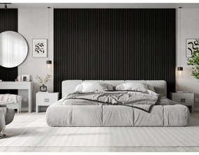 Mexen Lam-B, akustické stenové lamely 275 × 30 cm, HDF doska 4 mm, technická dyha, dub čierny striebristý, S100-275307-3015-025