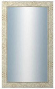 DANTIK - Zrkadlo v rámu, rozmer s rámom 60x100 cm z lišty PRAHA biela (2930)