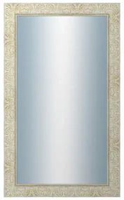 DANTIK - Zrkadlo v rámu, rozmer s rámom 60x100 cm z lišty PRAHA biela (2930)