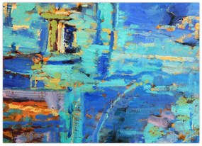 Obraz - Abstraktné olejomaľba (70x50 cm)