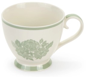 Porcelánový bielo zelený pohár v talianskom štýle v dvoch variantoch 43321 445ml