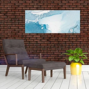 Obraz - Modrý dekor (120x50 cm)