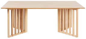 Jedálenský stôl 200 x 100 cm svetlé drevo LEANDRA Beliani