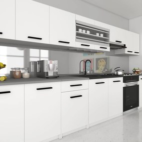 Kuchynský nábytok 320 cm biela matná s pracovnou doskou  TOR PRIMO320/4/WT/WT/0/B1