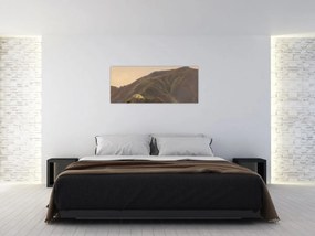 Obraz - Jules Coignet, View of Bozen with a Painter, reprodukcia (120x50 cm)