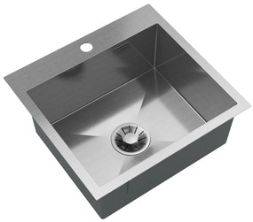 Gamma Gamma, 1-komorový oceľový drez 480x450x210 mm, brúsená oceľ, GMA-S4845-CH