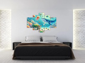 Obraz - Svet pod hladinou (150x105 cm)