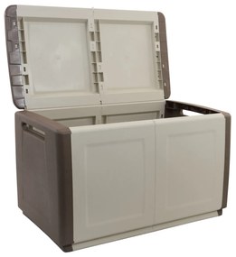 ARTPLAST Plastový úložný box Linea Cube 2dielny - béžovohnědá