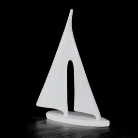 Stolová dekorácia 21 cm živica/biela