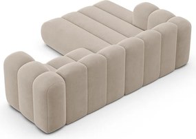 Béžová rohová pohovka (ľavý roh) Lupine – Micadoni Home