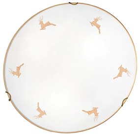 Kolarz 731.12.4.150-Nástenné svietidlo NONNA 2xE27/60W/230V, priemer 40 cm, jelení ružové zlato