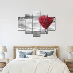 Obraz - Srdce korunou stromu (150x105 cm)
