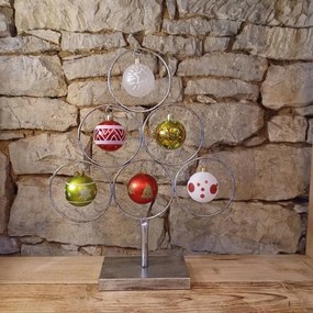 DECOLED Plastové ozdoby, d. 6 cm, 16 ks, farebné