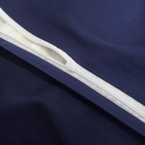 Dekorstudio Elegantné posteľné obliečky s lemovkou PGW - 04 v granátovomodrej farbe