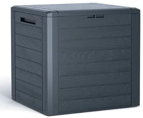 Záhradný box antracit 58,5cm 140L WOODEBOX
