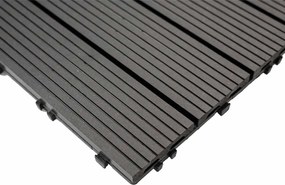 WPC dlaždica LEGI BASE 30 x 30 cm, čierna