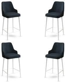 Sada barových stoličiek Enox Anthracite and White,4 ks, 4 ks