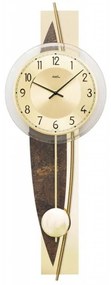 Moderné dizajnové hodiny AMS 7453 s kyvadlom