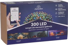 JU Osvetlenie (SMART) Svietidlá s 300 LED diódami, viacfarebné, napájané zo siete, vonkajšie