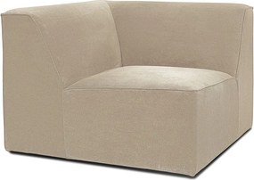 Béžový menčestrový modul pohovky Sting - Scandic