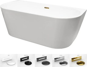 Besco Akrylátová voľne stojaca vaňa Vica NEW CC/SP 150x80 (160x80, 170x80), s prepadom BESCO-Typ výpuste: Alcaplast Click-Clack so štrbinovým prepado…