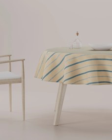 Obrus okrúhly farba produktu modrá látka vzorované