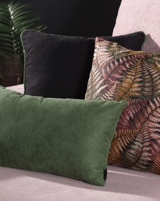 Sada 3 dekoračných vankúšov Fern Flower maroon I