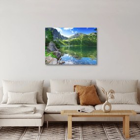 Obraz jazera v Tatrách (70x50 cm)