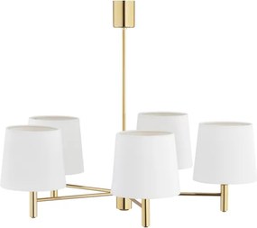 BRILAGI - Luster MONTE na tyči 5xE27/60W/230V krémová/zlatá