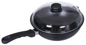 AMT Gastroguss titánová panvica wok ø 28 cm x 9 cm / 3 l s pokrievkou