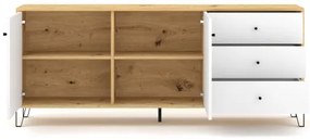 Komoda SULA dub artisan/biela