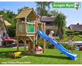 Ihrisko Jungle Cubby so šmykľavkou a modulom Balcony
