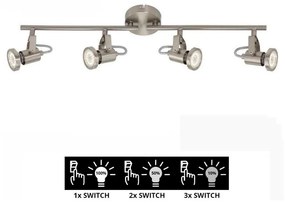 Briloner Briloner 2712-042 - LED Stmievateľné bodové svietidlo SEMPLICE 4xGU10/5W/230V BL0716