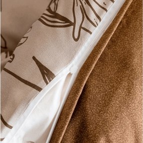 Mikroflanelové obliečky MINARO béžové Rozmer obliečky: 70 x 90 cm | 140 x 200 cm